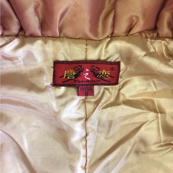 Chinese satin embroidered long coat in size medium - Picture 8 of 9